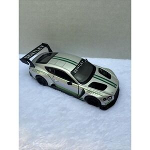 Bentley Continental GT3 Silver Diecast Model Toy Car‎ 1/38 Scale Kinsmart